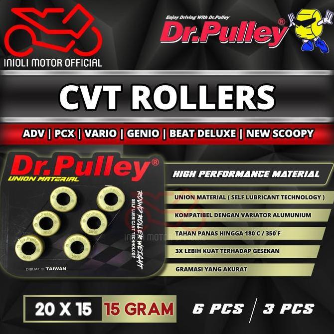 PROMO ROLLER DR PULLEY 15 GRAM ADV PCX VARIO 125 150 160 FI ESP STYLO 160 GENIO BEAT DELUXE SCOOPY P