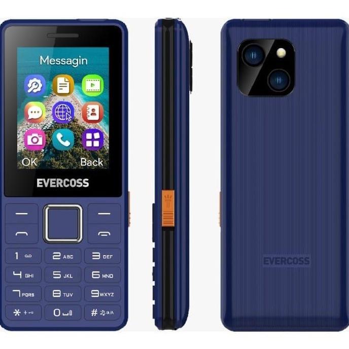 EVERCOSS N2C - LAYAR 2.4INCH - DUAL SIM - CAMERA - FM RADIO WIRELESS -