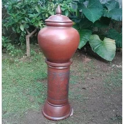 Gerabah / Gentong tempat beras / Gentong tradisional Tanah liat TERBAIK