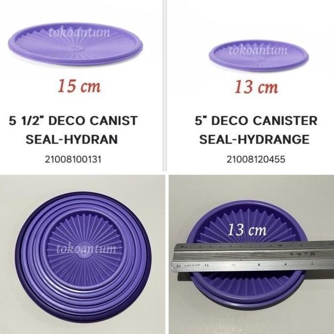 Tutup toples tupperware deco canister