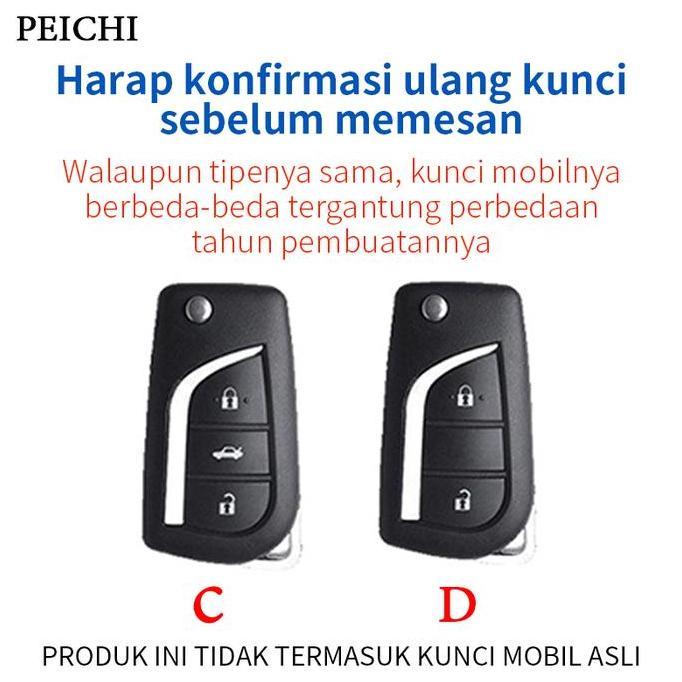 TERBARU - PEICHI Cover Kunci Mobil For Toyota Innova Reborn