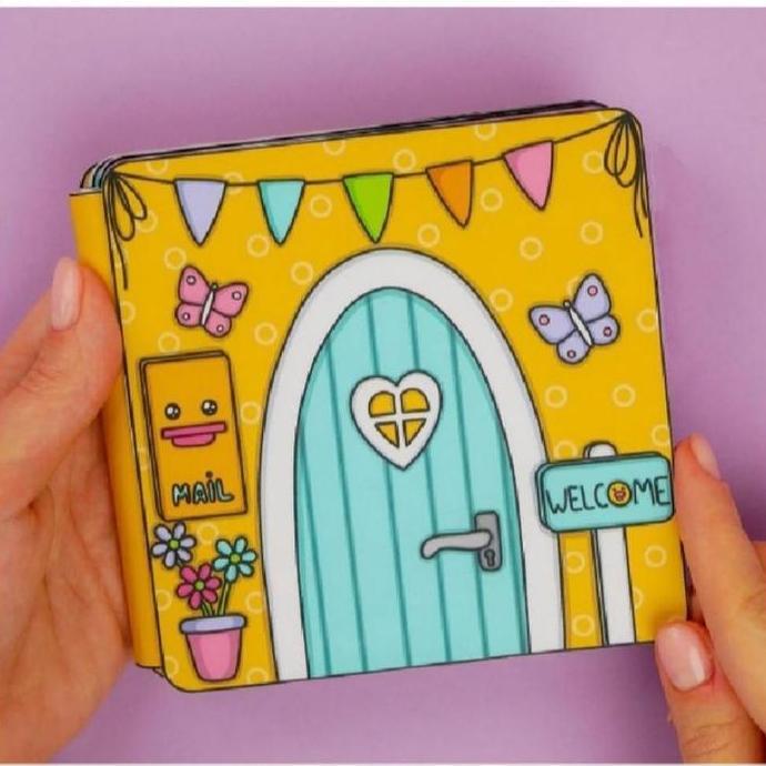 Paper doll duck house mainan bongkar pasang bebek viral