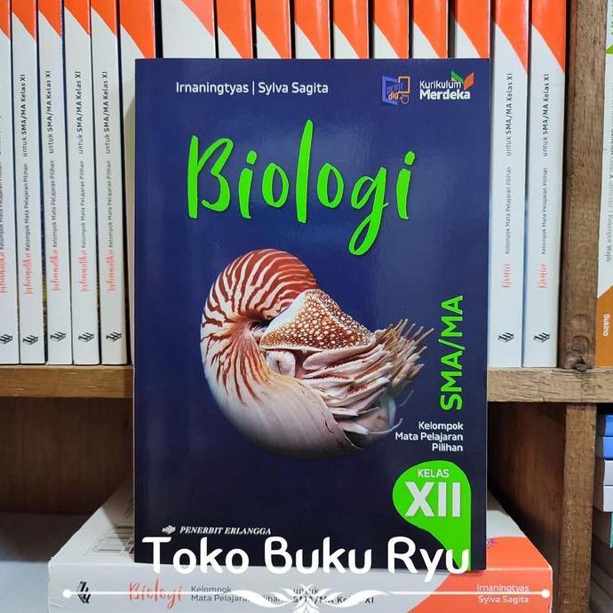 Buku Biologi Kelas 12 SMA Kurikulum Merdeka Erlangga