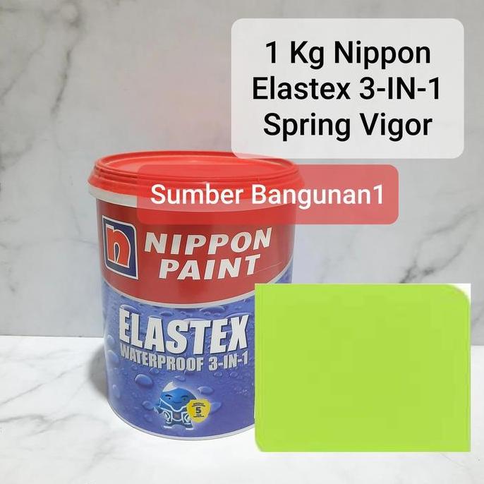Cat Tembok Hijau daun muda spring vigor bolu pandan nippon elastex 1kg