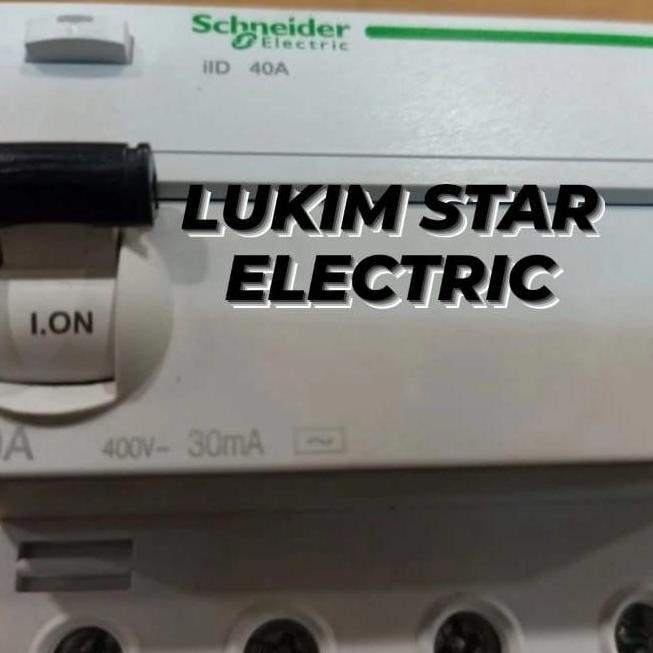 ELCB SCHNEIDER IID 40A 4PHASE 30MA/300MA 40A 4Phase ELCB 4p 40a IID