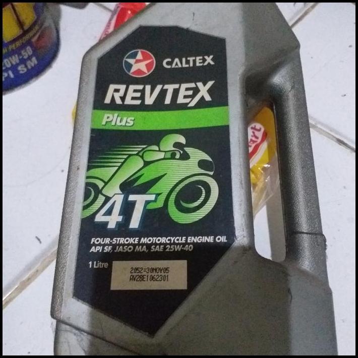 GRATIS ONGKIR OLI MESIN CALTEX REVTEX PLUS 4T SAE 25W-40 API SF 1LITER 