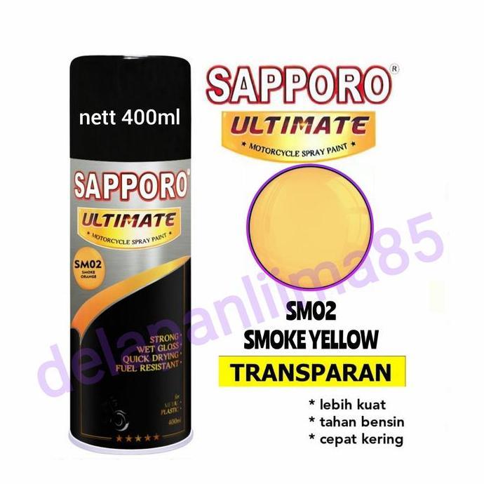Sapporo Ultimate SM02 Smoke Orange/cat semprot/ cat cover lampu/pylox