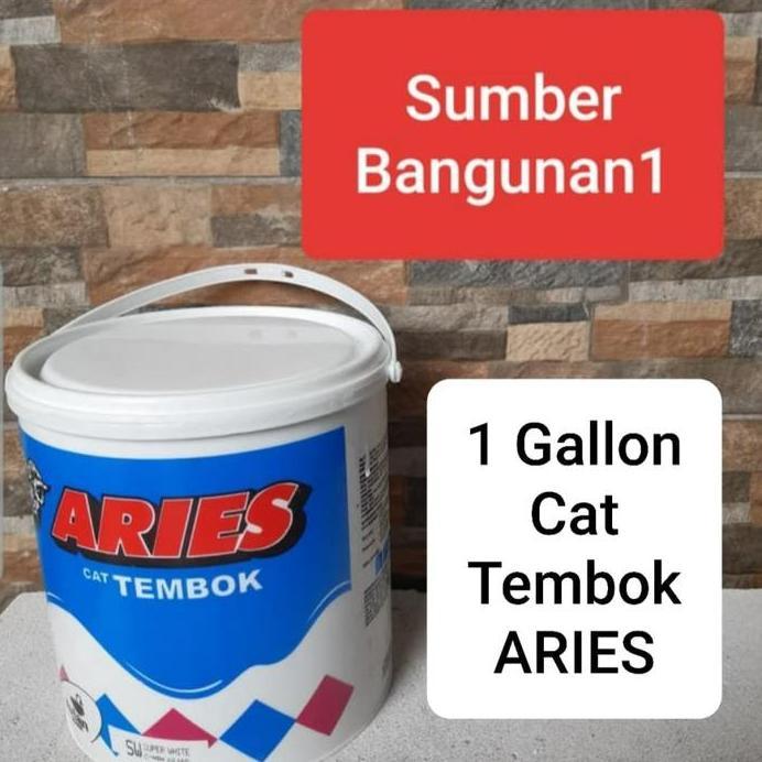 [INSTANT] Cat Tembok 5kg ARIES murah putih biru hijau cream plafon abu