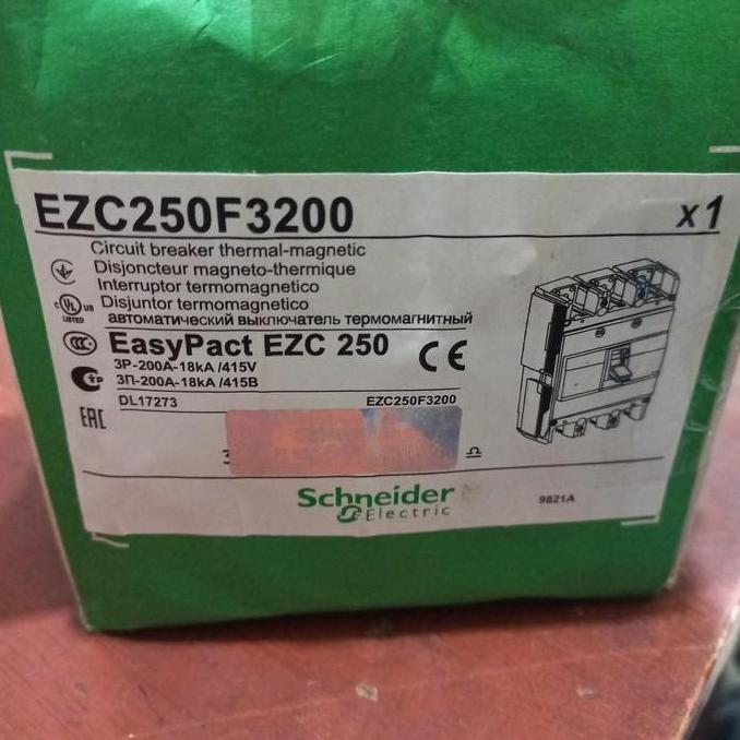 Mccb 3phase 200a EZC250F3200 Schneider original
