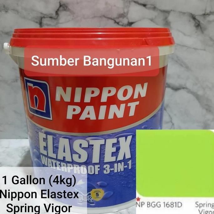 Nippon Elastex waterproof Spring Vigor cat waterproofing 4kg hijau