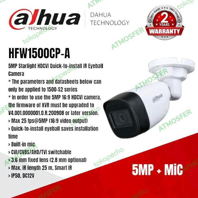 Promo Cctv Dahua Outdoor 5Mp Mic Resmi