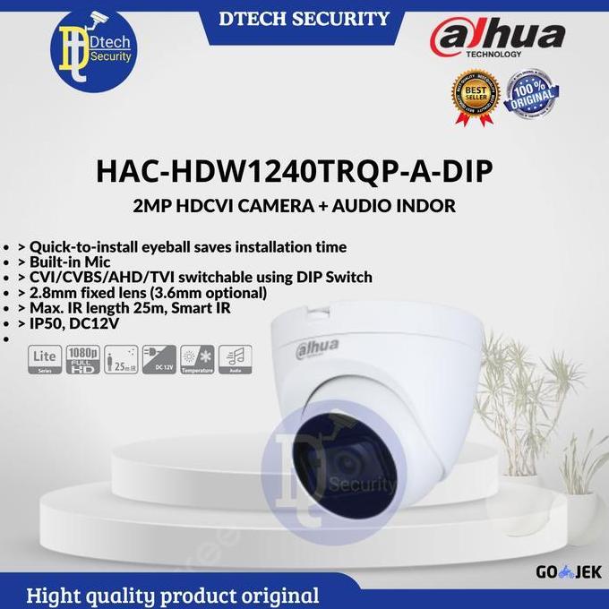 Murah Camera Dahua + Audio 2Mp Hdw1240Tlp-A / Indor Camera Dahua Audio