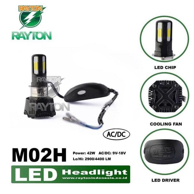 RTD Led Lampu Utama Headlamp LED RTD M02H Orinal