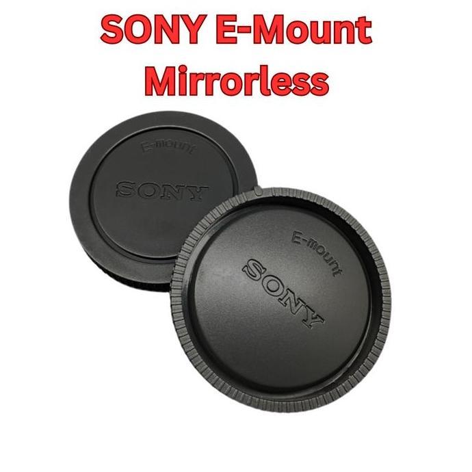 BODY CAP Camera & REAR CAP Lensa, Tutup Body Kamera Mirrorless DSLR & Tutup Belakang Lens SONY E, FU