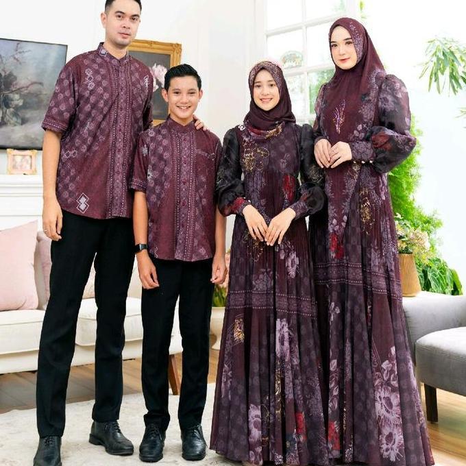 SETELAN PAKAIAN KELUARGA SARIMBT JANNAH RAYYA ELDEENA COUPLE MUSLIM