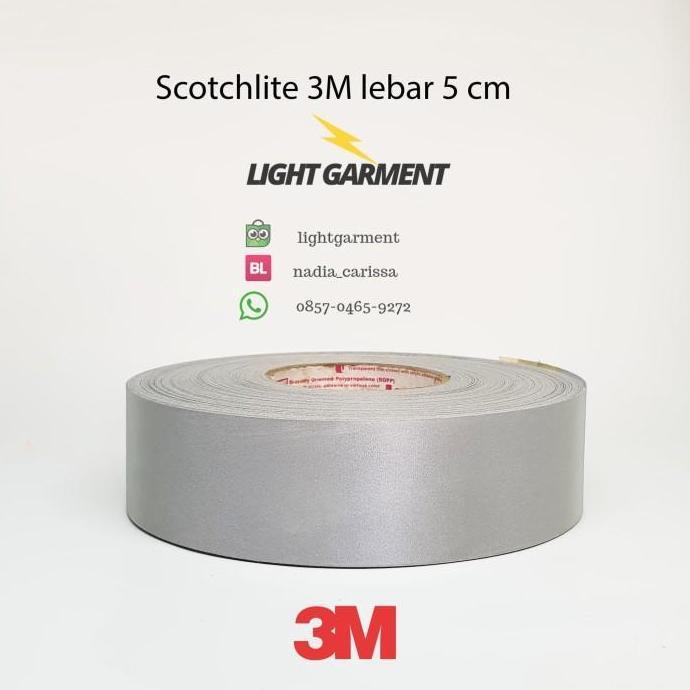 Pita Scotlight Scotchlite Scotlite Skotlet 3M lebar 5 cm Reflektor