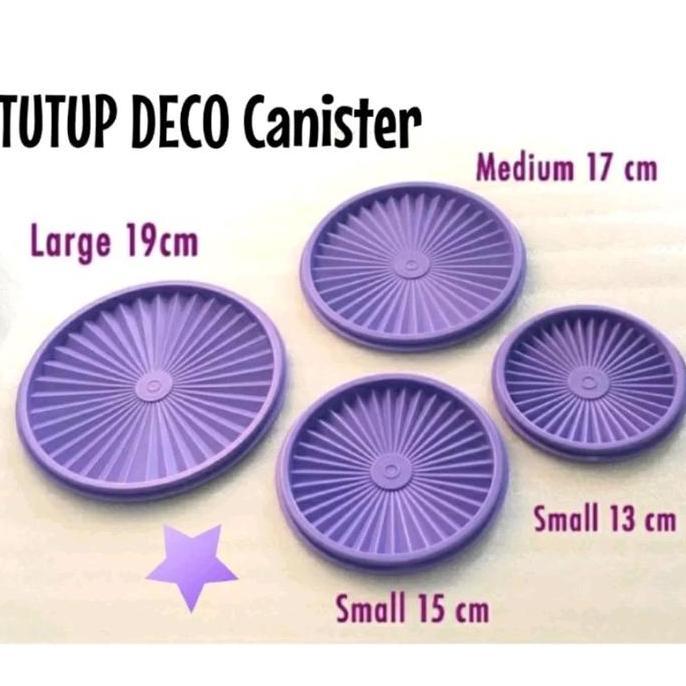 tutup deco canister tupperware