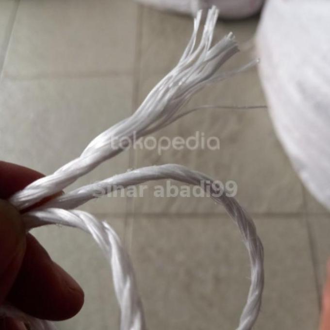 Sale Tali Tambang Nilon Plastik Putih 5Mm 1Roll (-+200M)