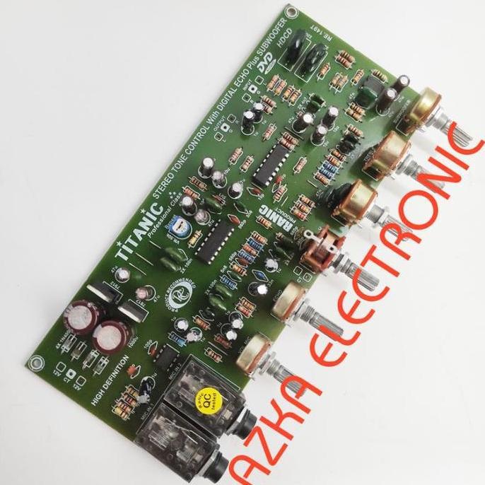 Kit Tone Control Stereo Mic Echo Plus Subwoofer