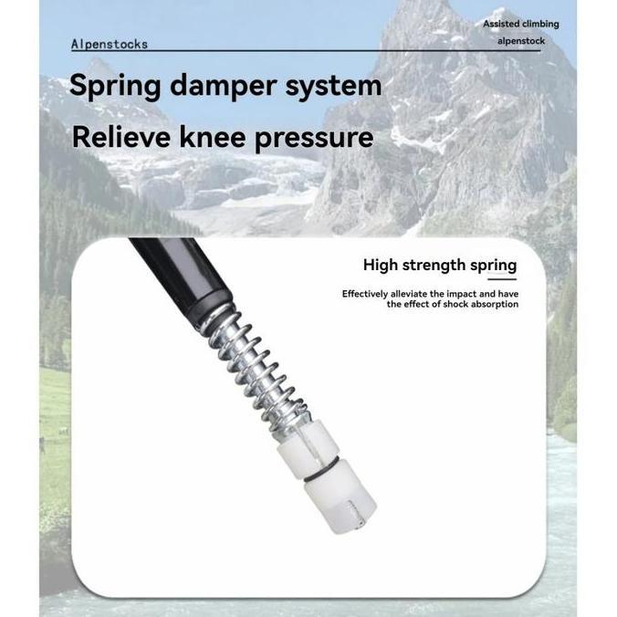 Tongkat Trekking Eiger Paduan Aluminium Tongkat Trekking Lipat Eiger Trekking Pole Traking Pole RAM