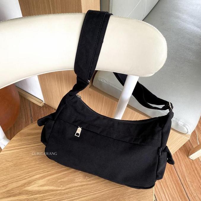 STYLE FASHION [GURITAWANG] Slingbag Ruby Bag Kanvas Tas Selempang & Bahu Kasual Wanita Canvas STYLE 