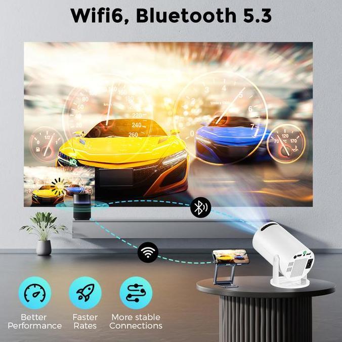 Isinbox 2+16G Hy300 Pro 28000 Lumens 4K Smart Projector Android 13 Ultra Hd Wifi 6.0 Bluetooth 5.0 P
