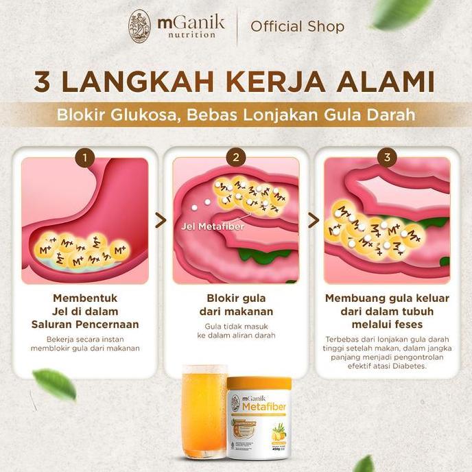 Bitamin- Mganik Metafiber Yuzu 450Gr  + Mganik Metafiber 105Gr