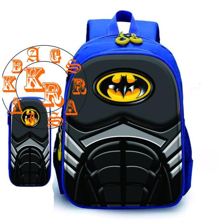 FLASH SALE tas sekolah anak VIRAL KAISAR BAGS -[COD} Tas ransel Anak BATMAN Sekolah Laki Laki Terbar