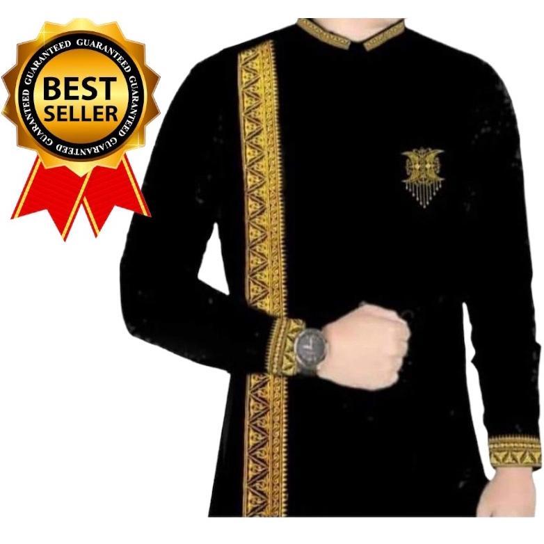 Harga Miring Koko Bordir Pintu Aceh Original Termewah Lengan Panjang