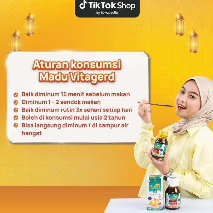 Kenk- Madu Vitagerd - Herbal Alami Membantu Masalah Gerd Anxiety (Sering Cemas & Insomnia), Asam Lam