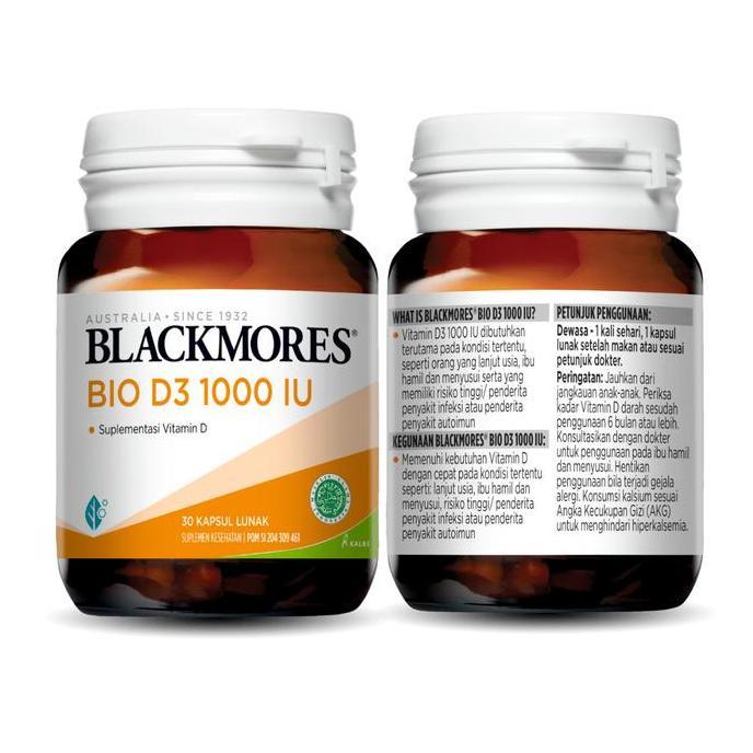 Bitamin- Blackmores Bio D3 1000 Iu 30 Tablet Vitamin D3 1000 Iu D3 Blackmores