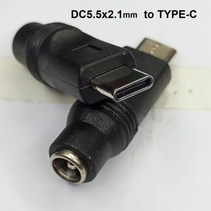 Adapter DC Jack 5.5x2.1mm Female to Micro USB Mini USB Type C