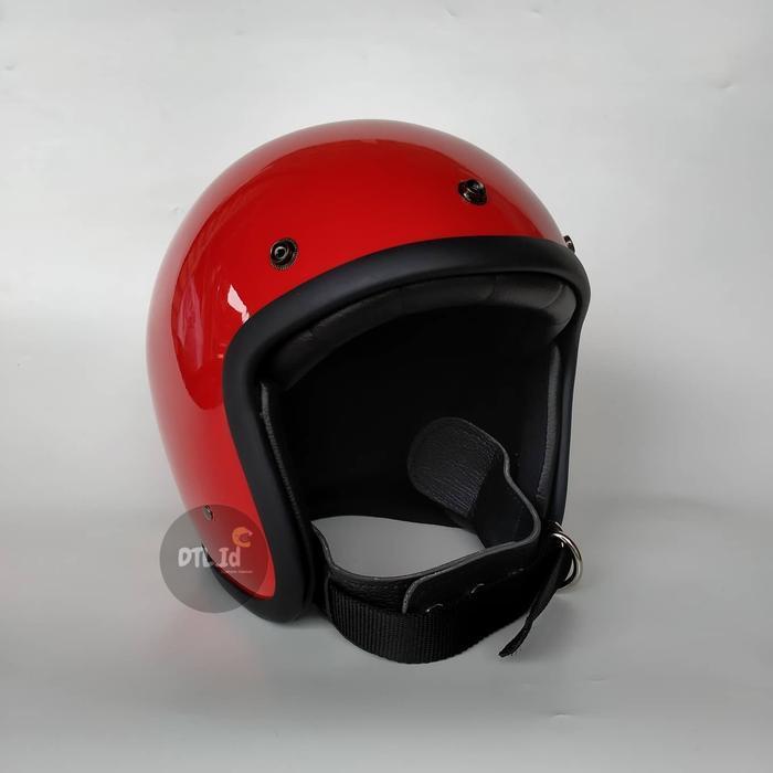 Helm Slim Head Merah Original Dan Terpercaya