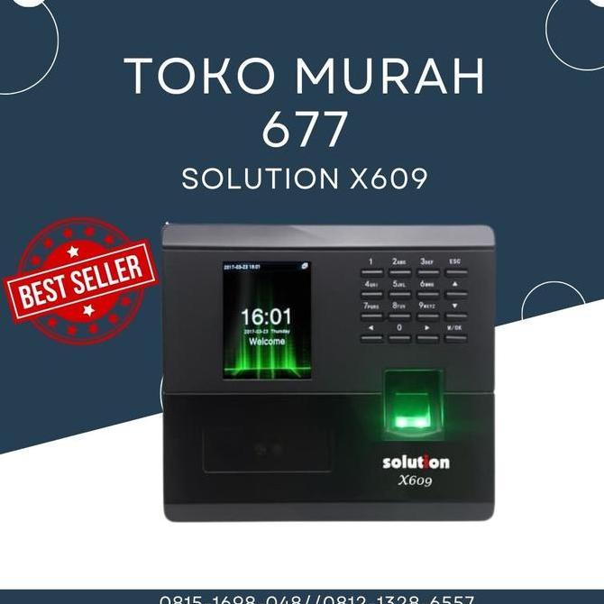 Mesin Absensi Wajah Solution X609 Fingerprint