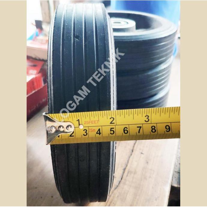 Grosir Roda Karet Gerobak 8" Bearing Baja Troli Klaher Gledekan 300Kg 500Kg