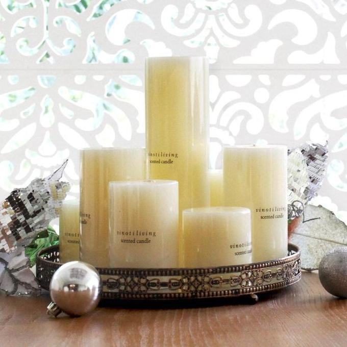 VINOTI LIVING PIPE CANDLE - NATURAL
