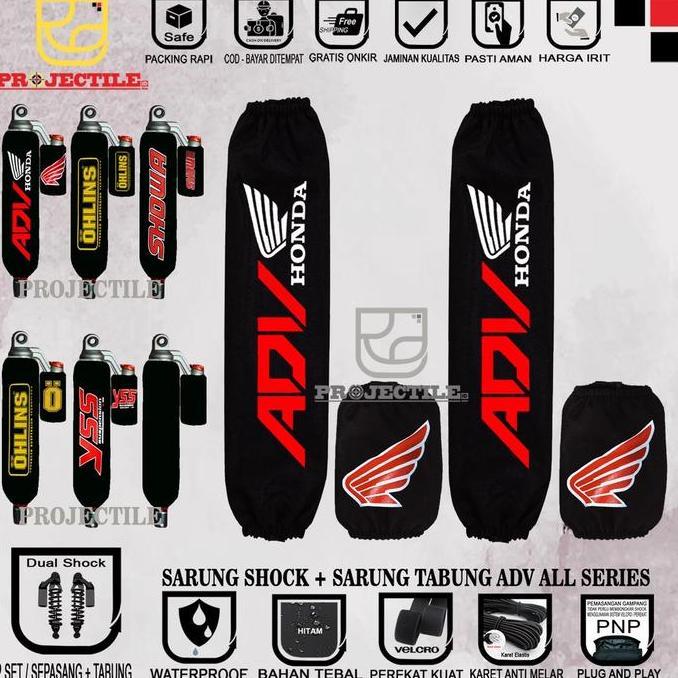 Sarung Shock + Sarung Tabung Adv Pcx Ohlins Adv 150 / 160 Kiri Kanan