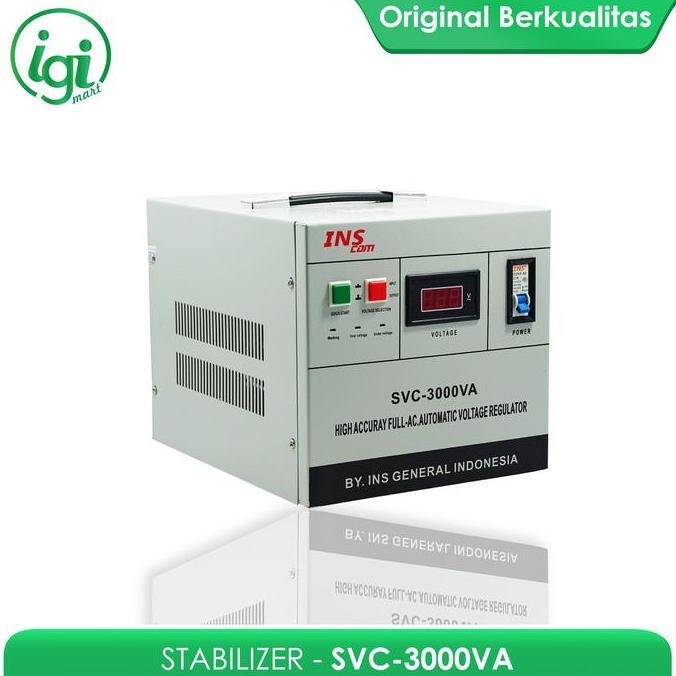 STAVOLT STABILIZER SVC 3000 WATT INSCOM ORIGINAL DAN TERPERCAYA
