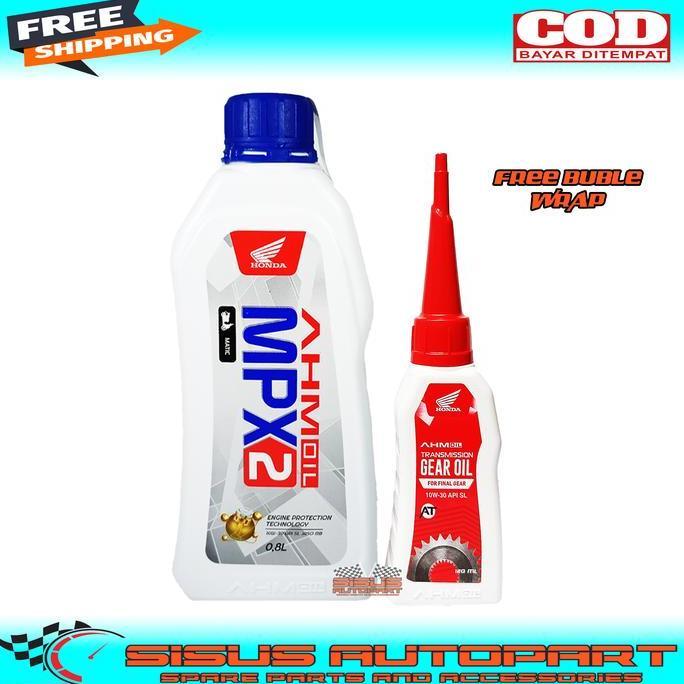 New- Paket Oli Mpx2 Plus Gardan Honda Matic Ahm / Oli Ahm Mpx2 Honda Matic