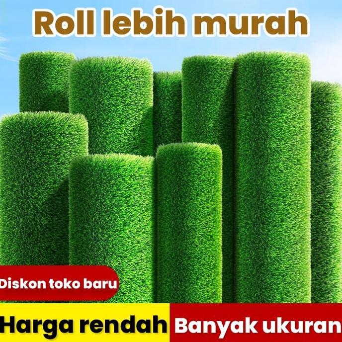 Rumput Sintetis Swiss 3Cm Ukuran 1.5 Meter X 3 Meter /Rumput Sintetis Murah /Rumput Sintetis Indoor 