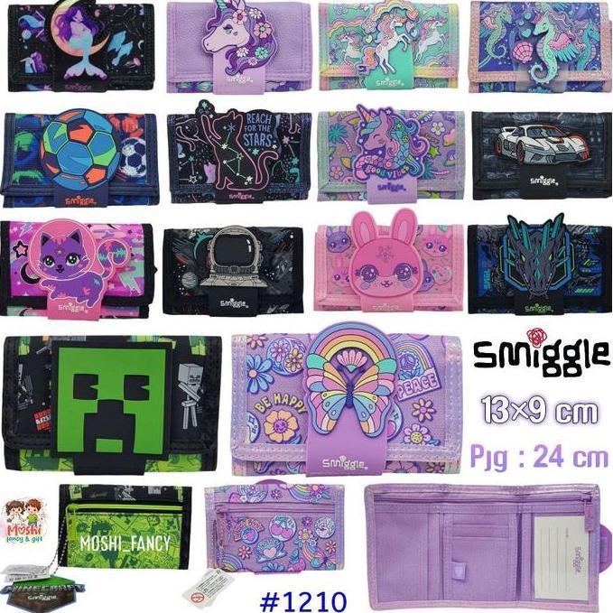 Dompet Smiggle Anak / Dompet Lipat Smiggle Anak Laki-Laki Perempuan