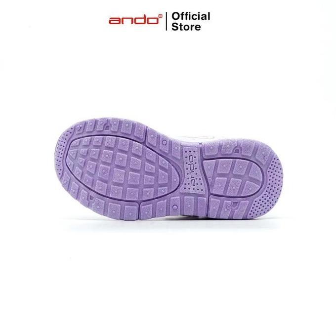 Ando Official Sepatu Sneakers Lily Candy V Anak (Balita) - Putih/Ungu