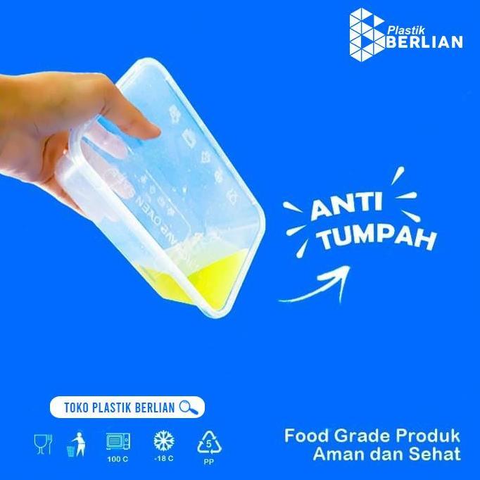 Thinwall Rectangle 1000ML / Kotak Makan Plastik 1000ml Rectangle / Box