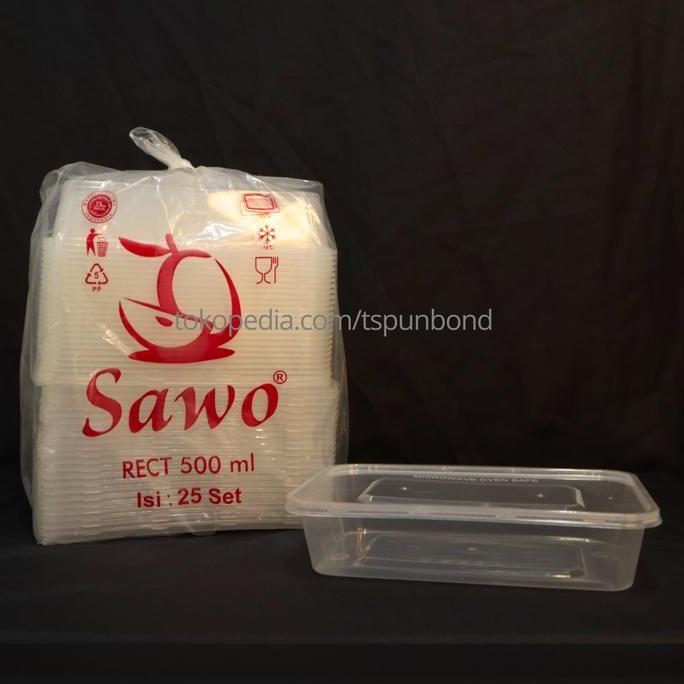 Plastik Container Tahan Panas Thinwall 500ml / Tempat Makan Plastik