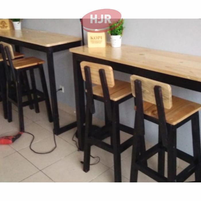 set meja cafe mija restoran minibar Kayu Jati Belanda