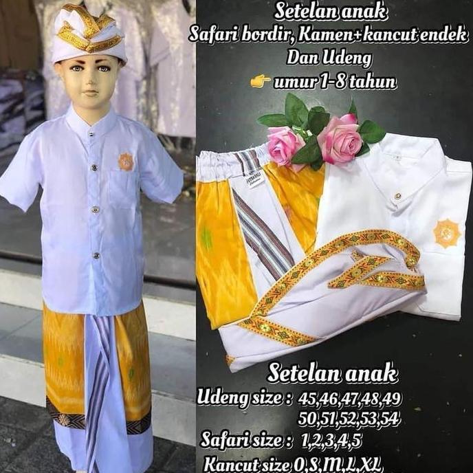 Set Pakaian adat bali anak laki-laki
