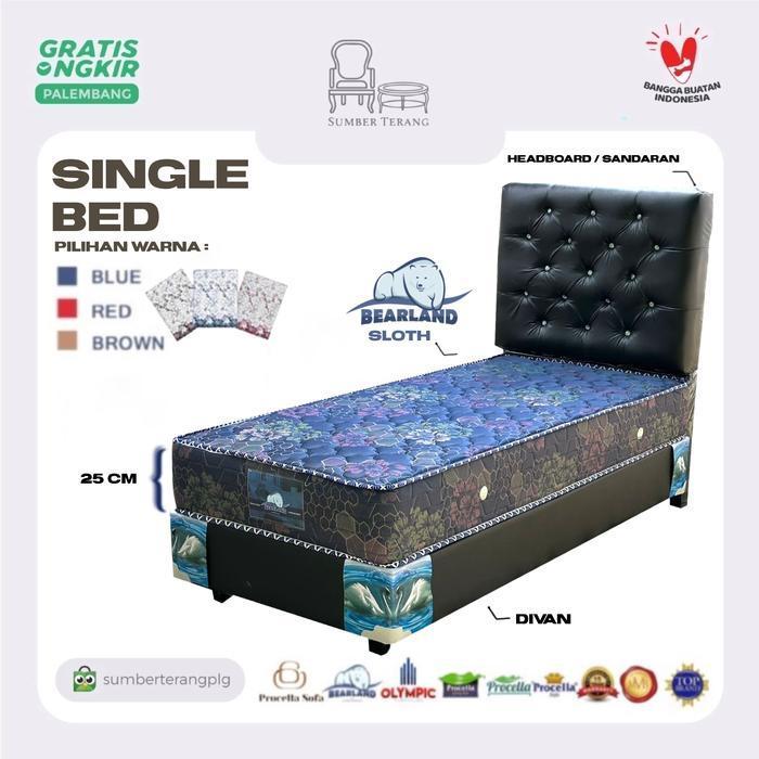 Matras Single Bed Kasur Olympic Matras Murah Springbed Bearland Sloth