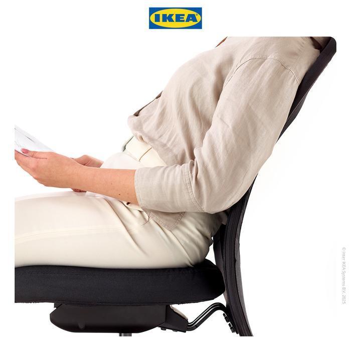 IKEA FLINTAN Kursi Kerja Kantor dapat Diputar Hitam