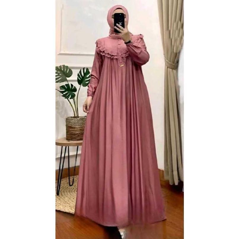 Harga Miring Gamis Crinkle Airfow Maxi Dress Samira Terbaru Seratus Ribu Dapat 3 Pcs //Gamis 100 Dap