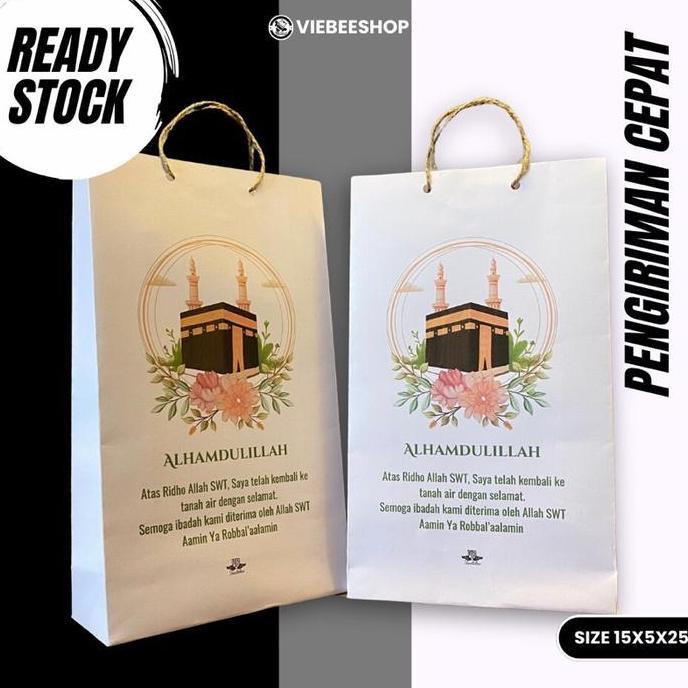Kasora- ( Isi 50 Biji ) Paper Bag Colorfull Model Tas Souvenir Snack Haji Dan Umrah Tas Walimatus Sa